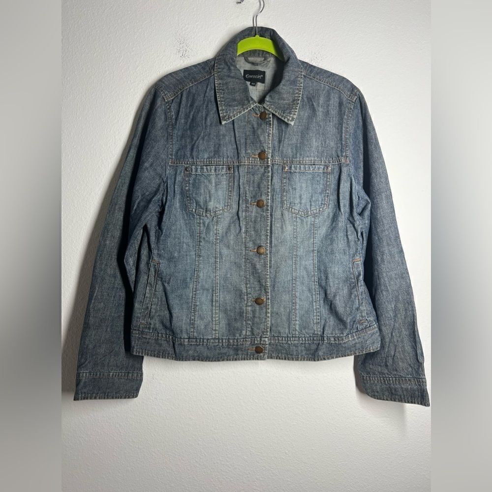VINTAGE ESSINTIEL ORIGINAL DENIM JACKET 1970s DEADSTOCK SIZE 44 EU/ L US